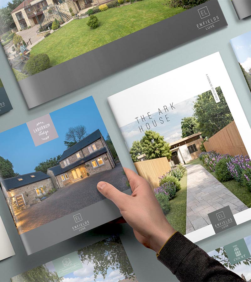 Enfields Luxe bespoke property brochures